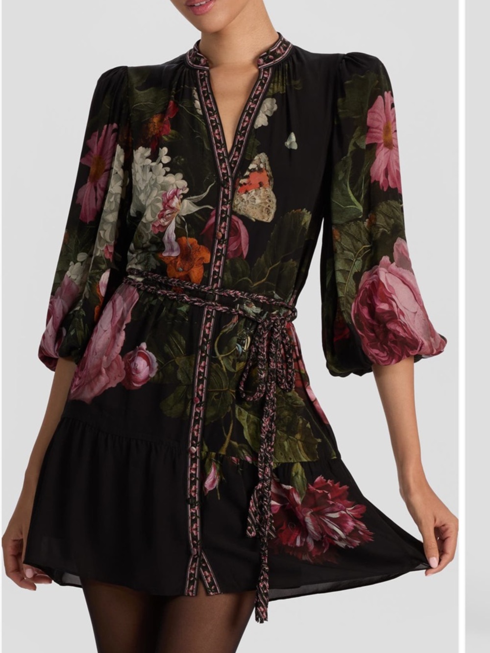 Alice + Olivia Antonette Floral Mini Dress